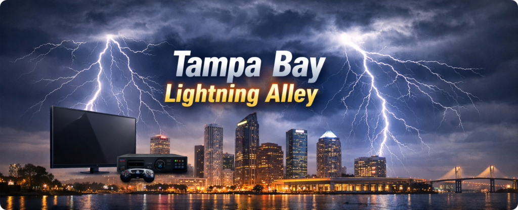 Lightning Storm In Tampa Bay